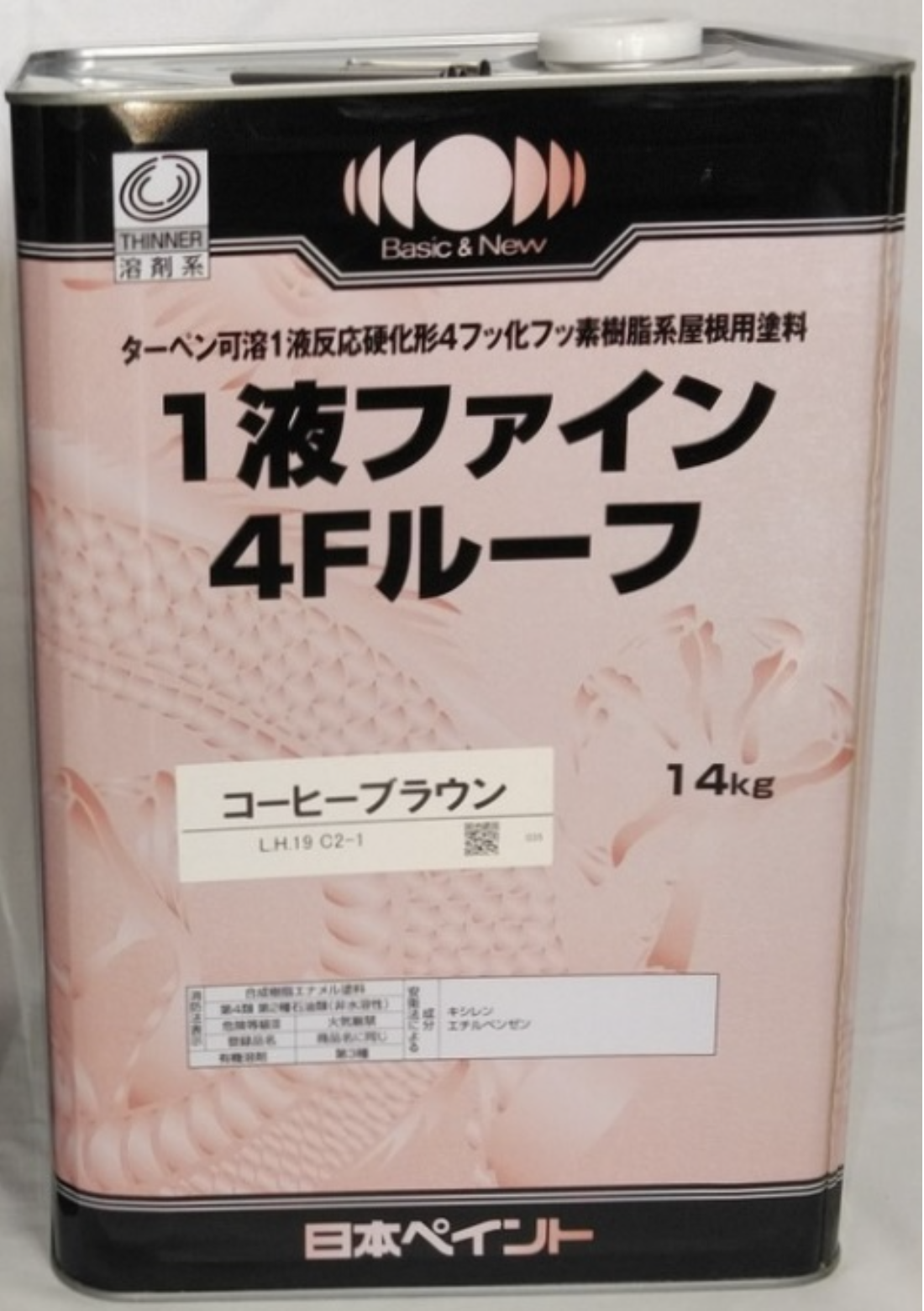 大注目 【送料無料】ニッペ １液ファイン4Fルーフ １液ファイン４Ｆルーフ 14K日本ペイント 標準色 4フッ化フッ素樹脂系 14ｋｇ 
